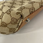 Gucci GG Canvas Beige Silver Handbag — view 7