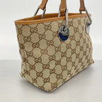 Gucci GG Canvas Beige Silver Handbag — view 2