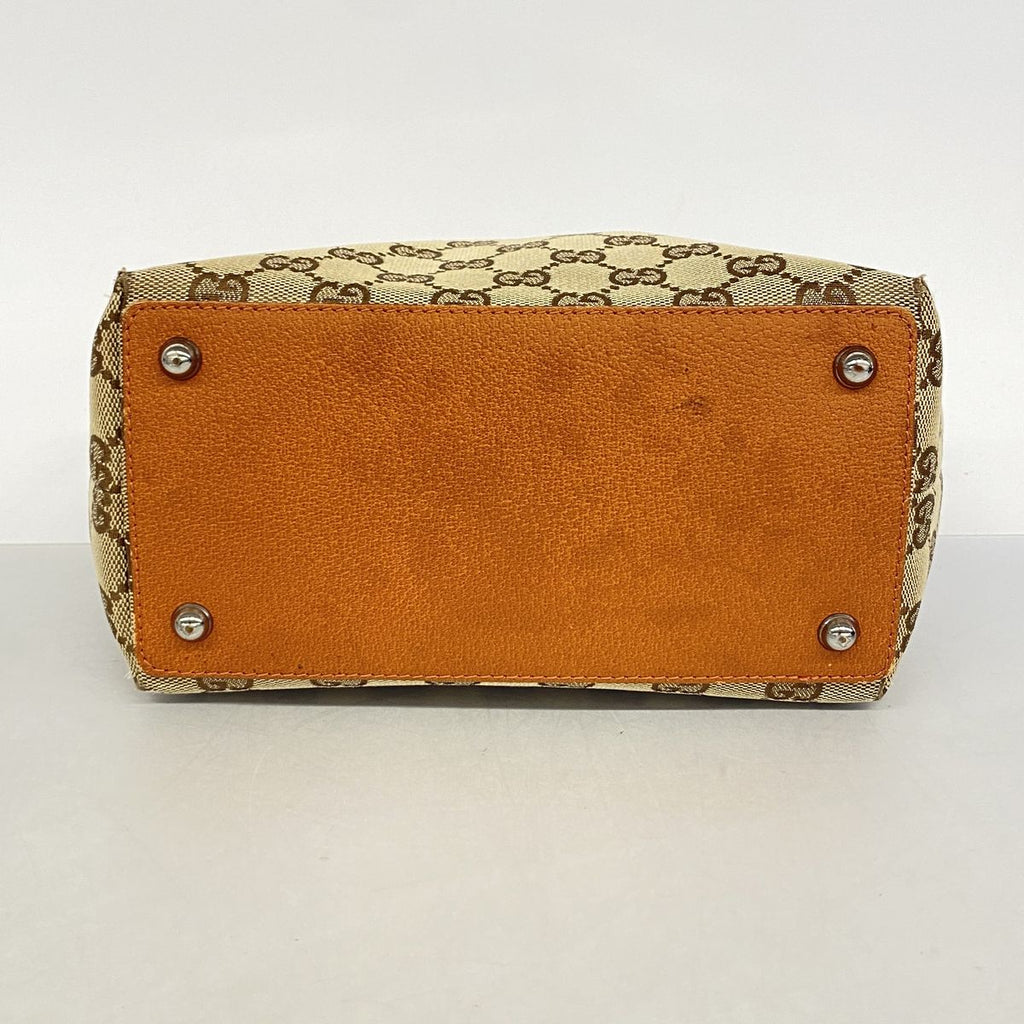 Gucci GG Canvas Beige Silver Handbag — view 3