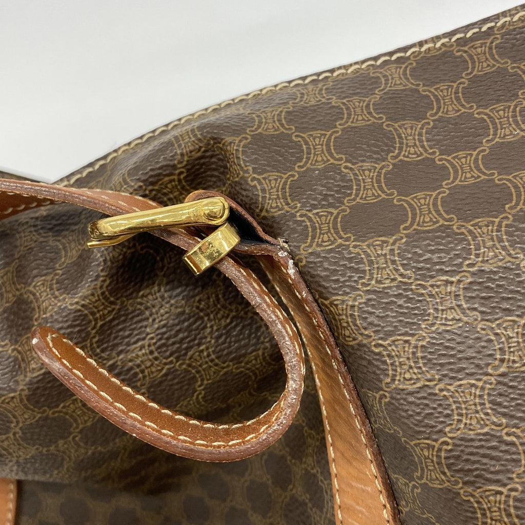 Celine Tote Bag Macadam Brown Gold — view 7
