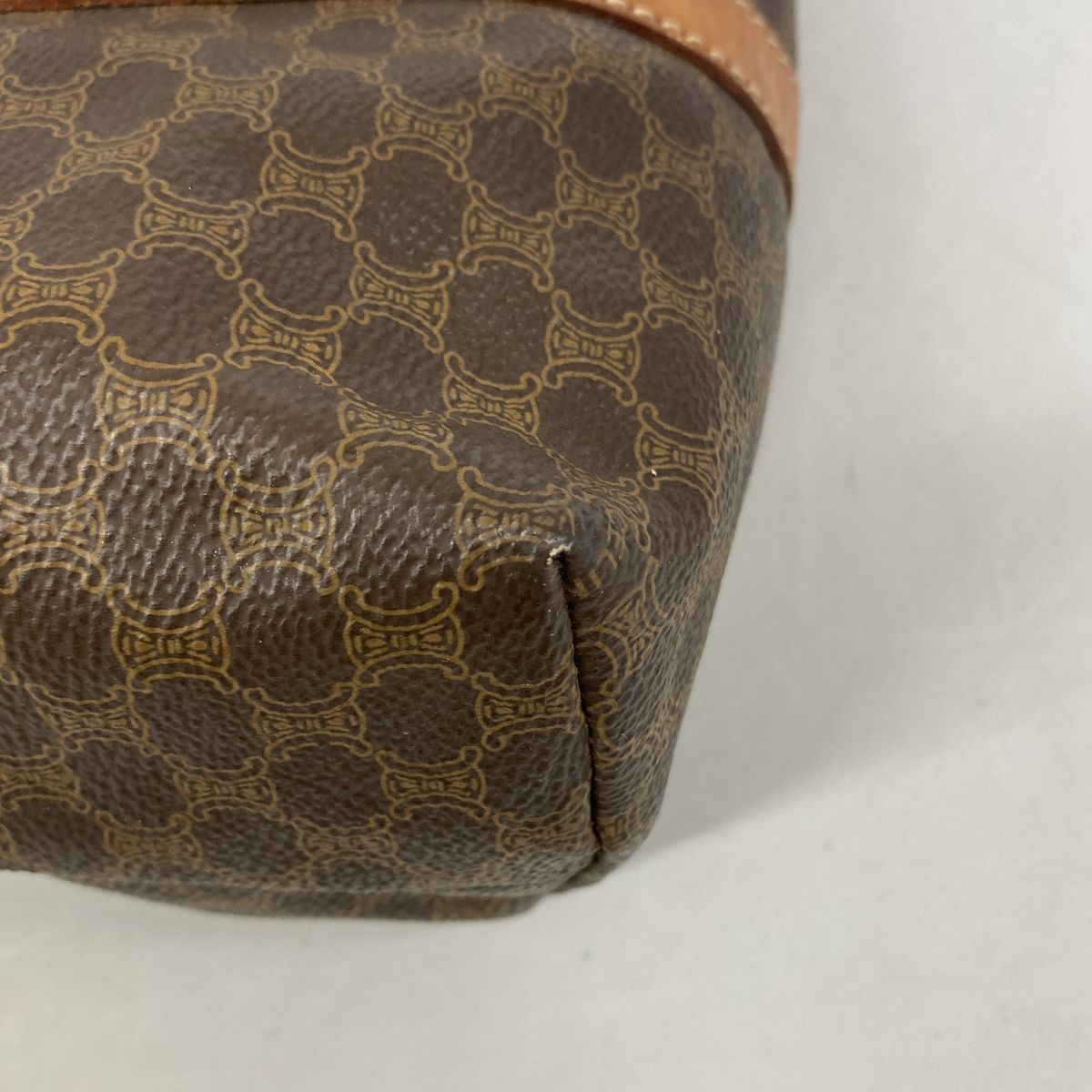 Celine Tote Bag Macadam Brown Gold — view 8