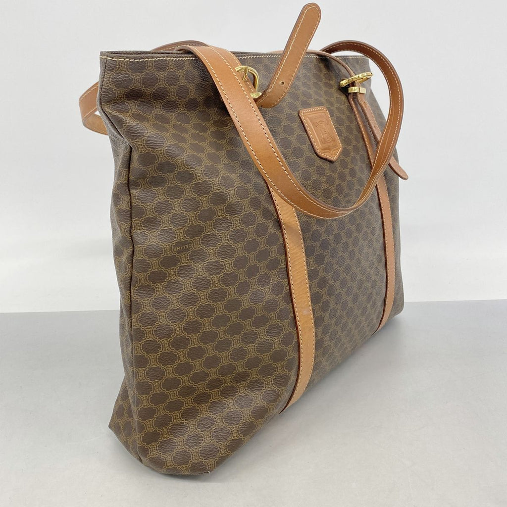 Celine Tote Bag Macadam Brown Gold — view 2