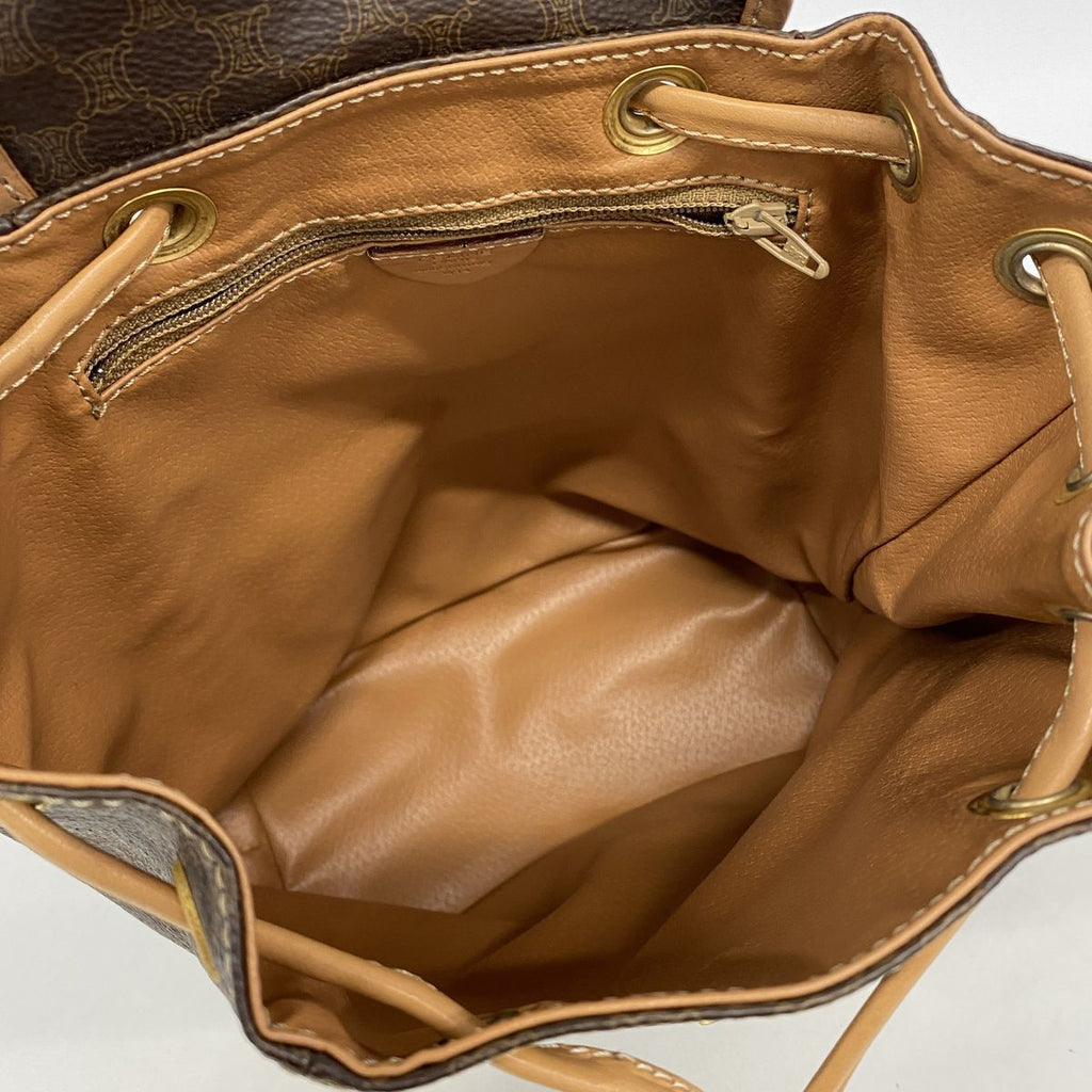 Celine Backpack Macadam Brown Gold — view 4