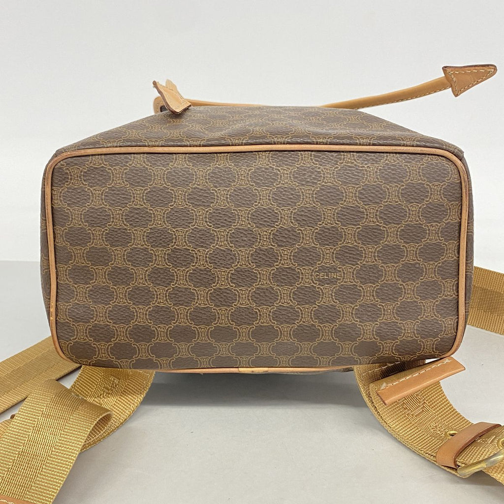 Celine Backpack Macadam Brown Gold — view 3