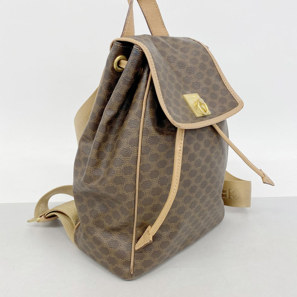 Celine Backpack Macadam Brown Gold — view 2