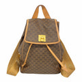 Celine Backpack Macadam Brown Gold