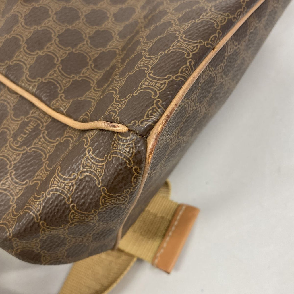 Celine Backpack Macadam Brown Gold — view 7