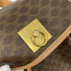 Celine Backpack Macadam Brown Gold — view 8