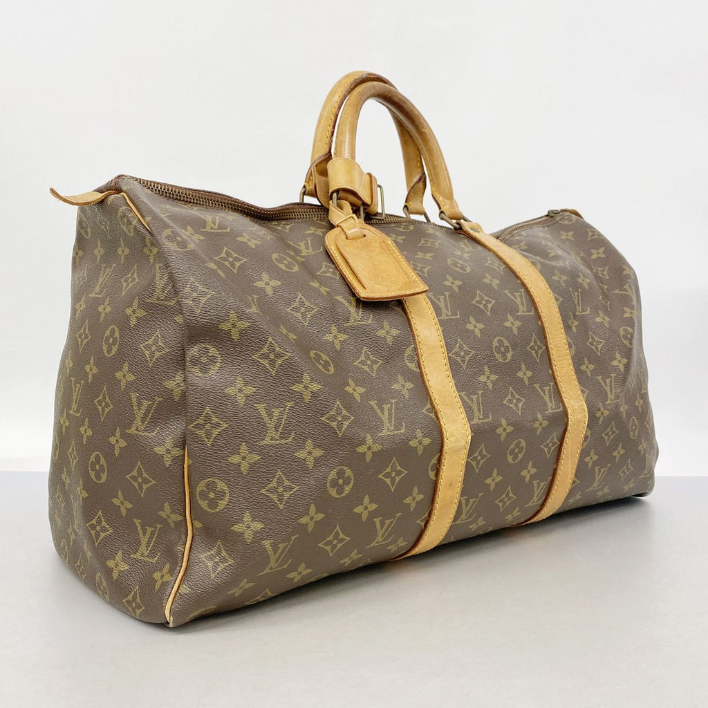 Louis Vuitton Boston Bag Monogram Keepall 50 Brown — view 2