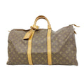Louis Vuitton Boston Bag Monogram Keepall 50 Brown