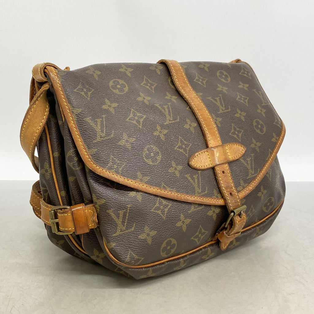 Louis Vuitton Shoulder Bag Monogram Saumur 30 Brown — view 2