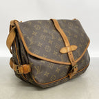 Louis Vuitton Shoulder Bag Monogram Saumur 30 Brown — view 2