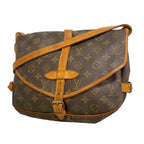 Louis Vuitton Shoulder Bag Monogram Saumur 30 Brown