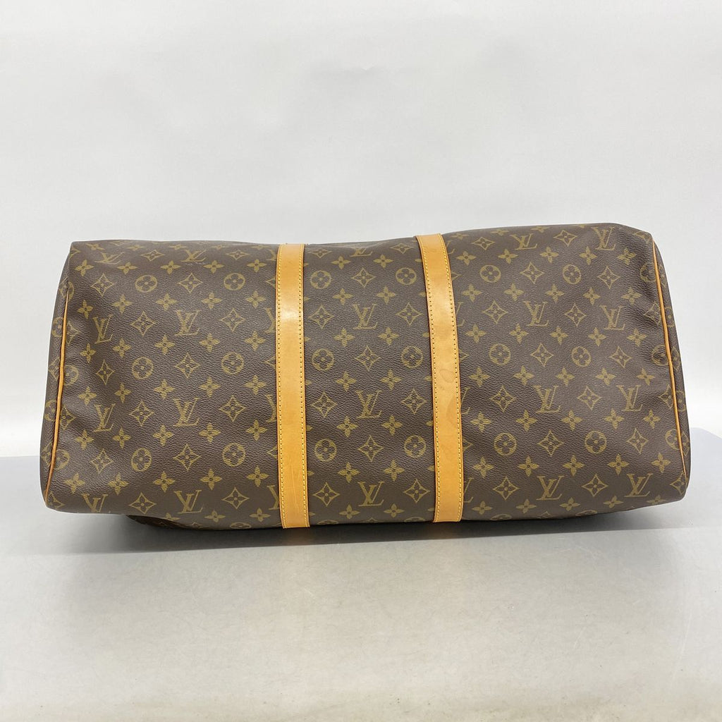 Louis Vuitton Boston Bag Monogram Keepall 55 Brown — view 3