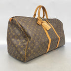 Louis Vuitton Boston Bag Monogram Keepall 55 Brown — view 2