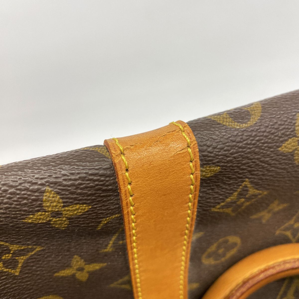 Louis Vuitton Boston Bag Monogram Keepall 55 Brown — view 7