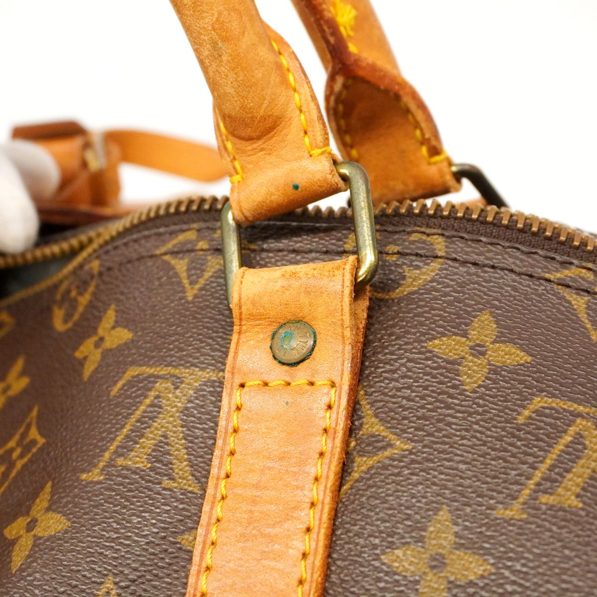 Louis Vuitton Boston Bag Monogram Keepall 50 Brown — view 7