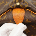 Louis Vuitton Boston Bag Monogram Keepall 50 Brown — view 5