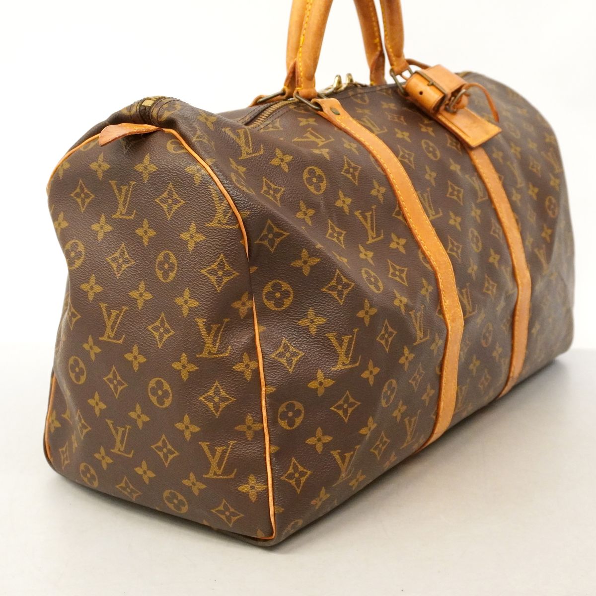 Louis Vuitton Boston Bag Monogram Keepall 50 Brown — view 2