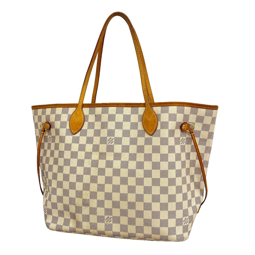 Louis Vuitton Tote Bag Damier Azur Neverfull MM White