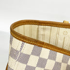 Louis Vuitton Tote Bag Damier Azur Neverfull MM White — view 7