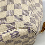 Louis Vuitton Tote Bag Damier Azur Neverfull MM White — view 6