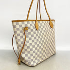 Louis Vuitton Tote Bag Damier Azur Neverfull MM White — view 2