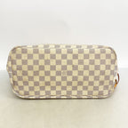 Louis Vuitton Tote Bag Damier Azur Neverfull MM White — view 3