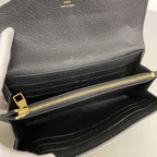 Louis Vuitton Wallet Monogram Empreinte Portefeuille Sarah Noir — view 3
