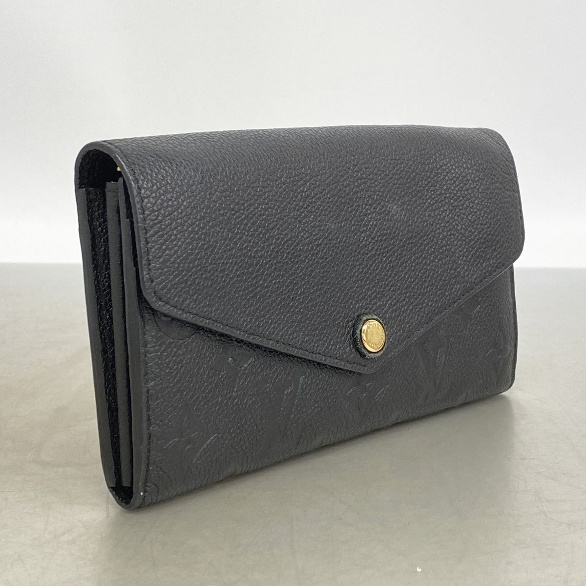 Louis Vuitton Wallet Monogram Empreinte Portefeuille Sarah Noir — view 2