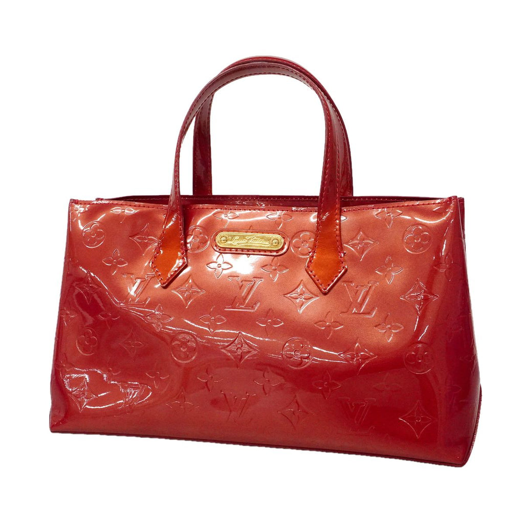 Louis Vuitton Tote Bag Vernis Wilshire PM Rouge Grenadine