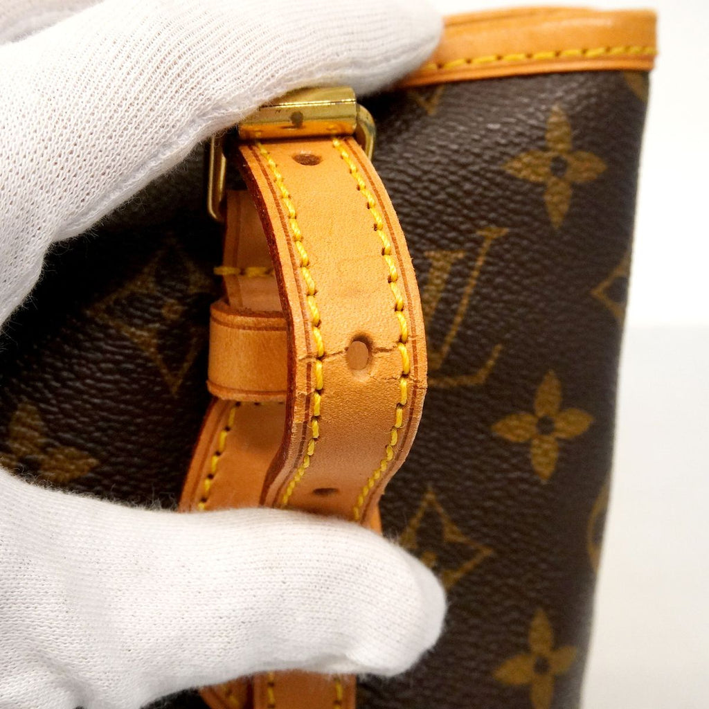 Louis Vuitton Tote Bag Monogram Bucket PM Brown — view 7