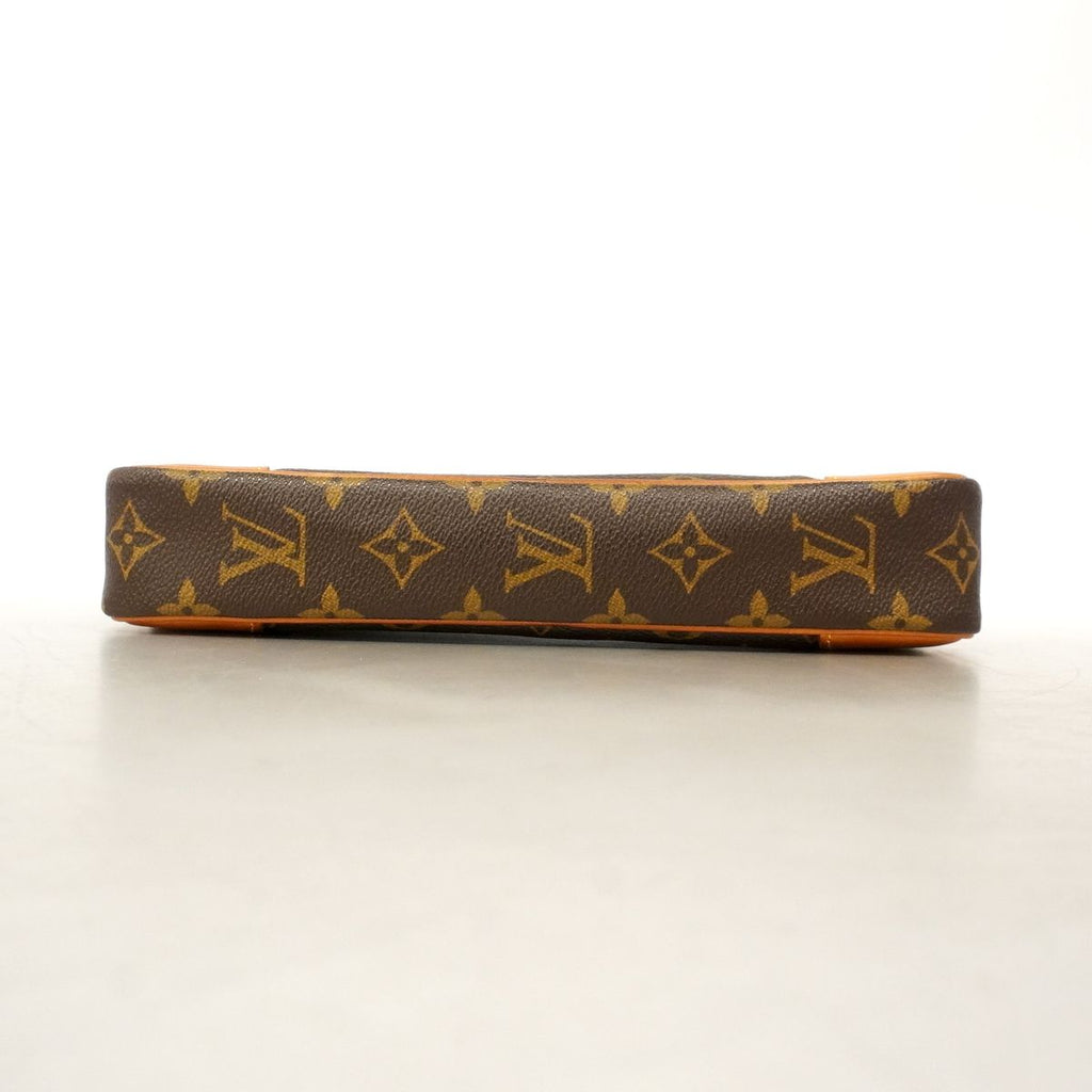 Louis Vuitton Clutch Monogram Marly Dragonne GM Brown — view 3