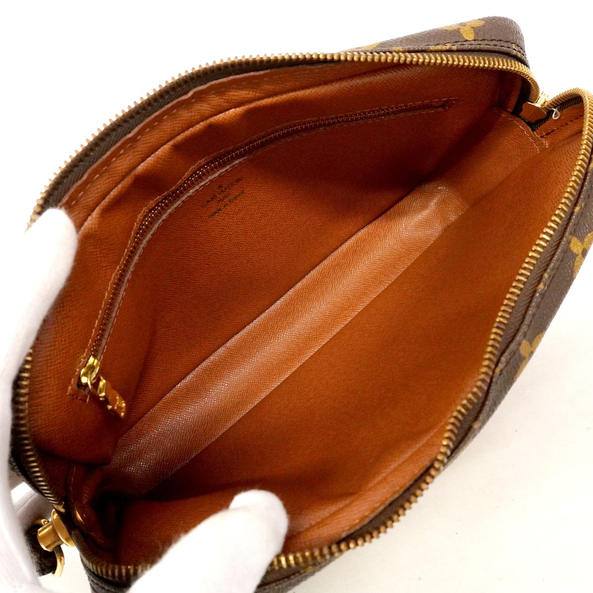 Louis Vuitton Clutch Monogram Marly Dragonne GM Brown — view 4