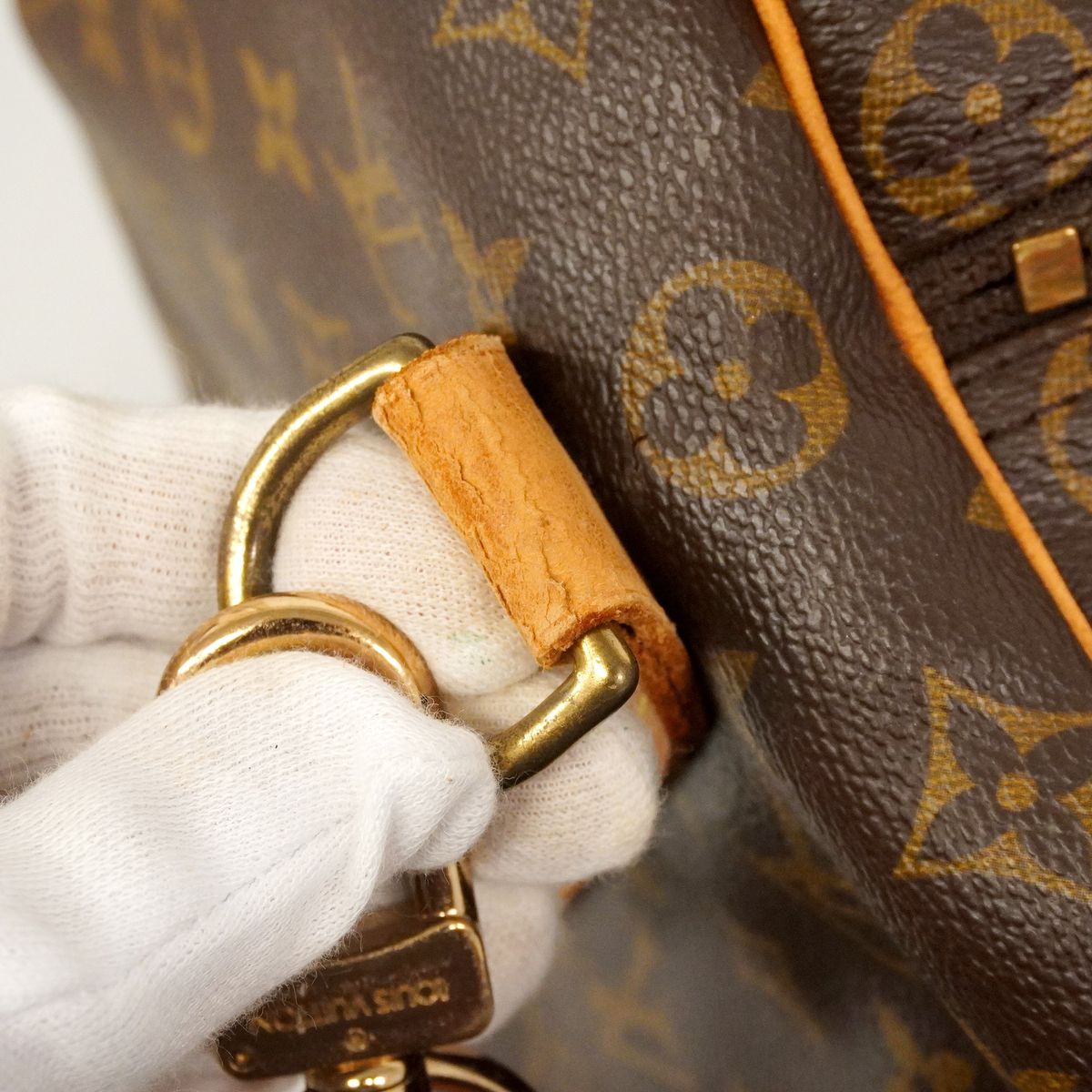 Louis Vuitton Boston Bag Monogram Sac Polochon Brown — view 8