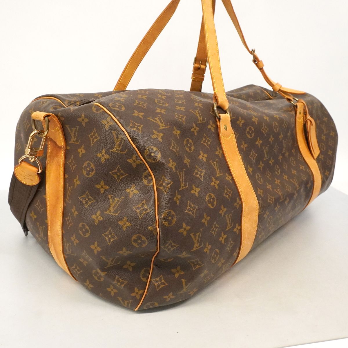 Louis Vuitton Boston Bag Monogram Sac Polochon Brown — view 2