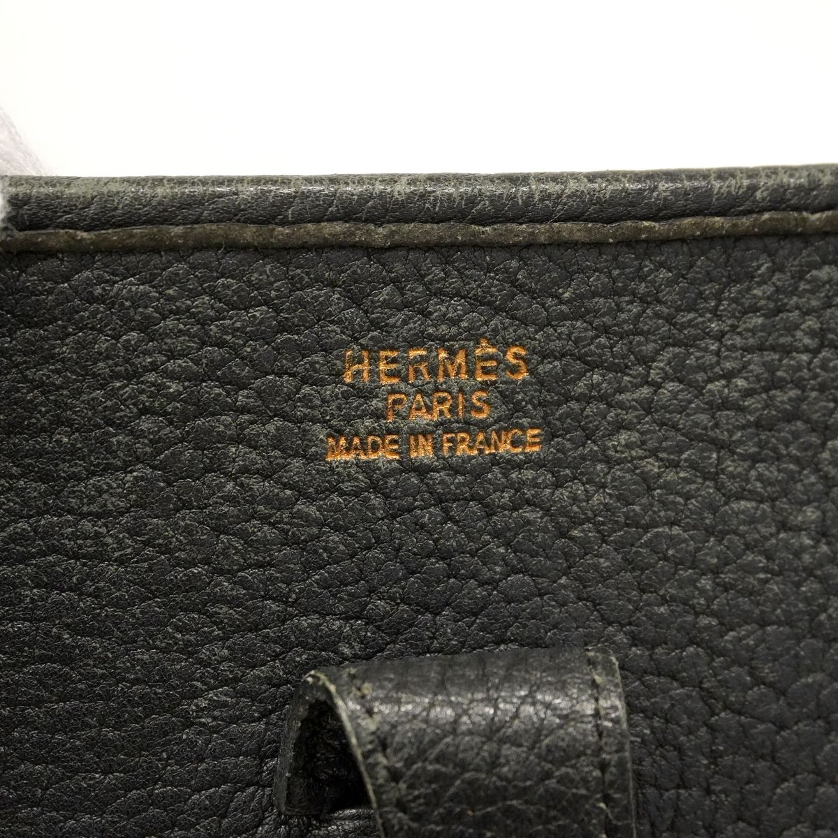 Hermes Shoulder Bag Evelyne Ardennes Black Gold — view 5
