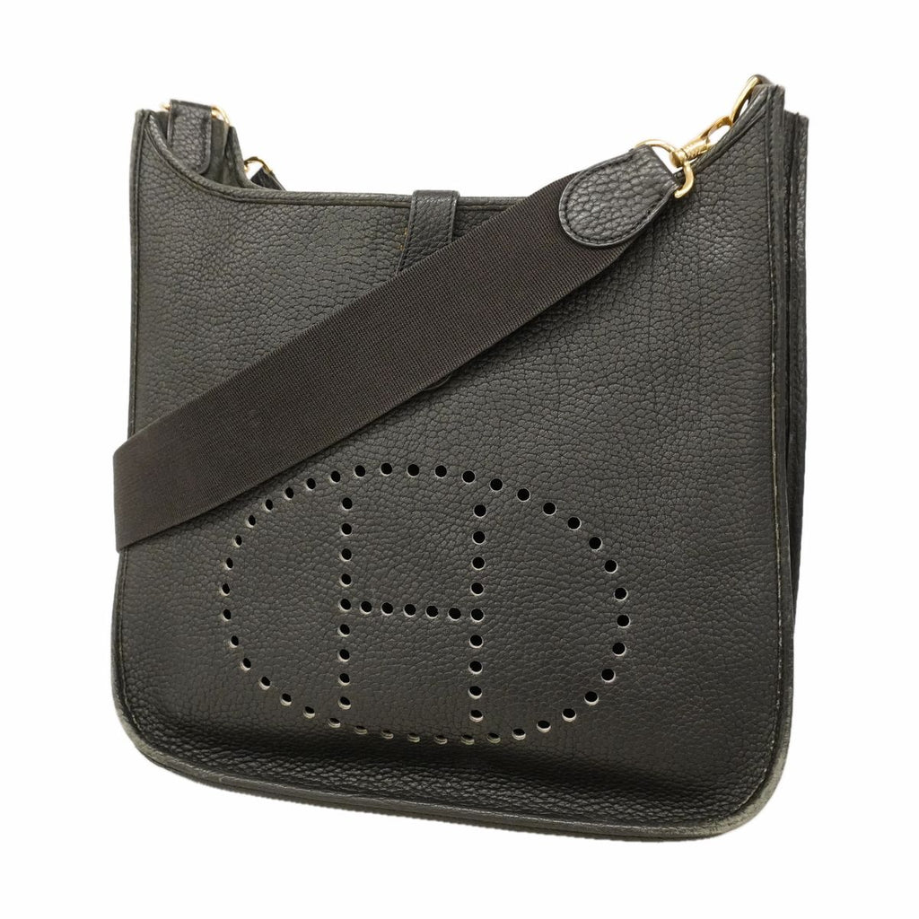 Hermes Shoulder Bag Evelyne Ardennes Black Gold