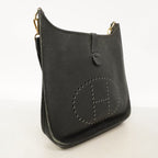 Hermes Shoulder Bag Evelyne Ardennes Black Gold — view 2