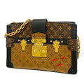 Louis Vuitton Shoulder Bag Monogram Reverse Trunk Clutch Brown Cles Dies