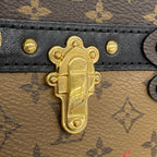 Louis Vuitton Shoulder Bag Monogram Reverse Trunk Clutch Brown Cles Dies — view 7