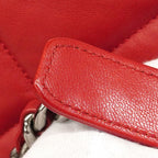 Chanel 19 Leather Red Gold 2-Way Bag — view 8