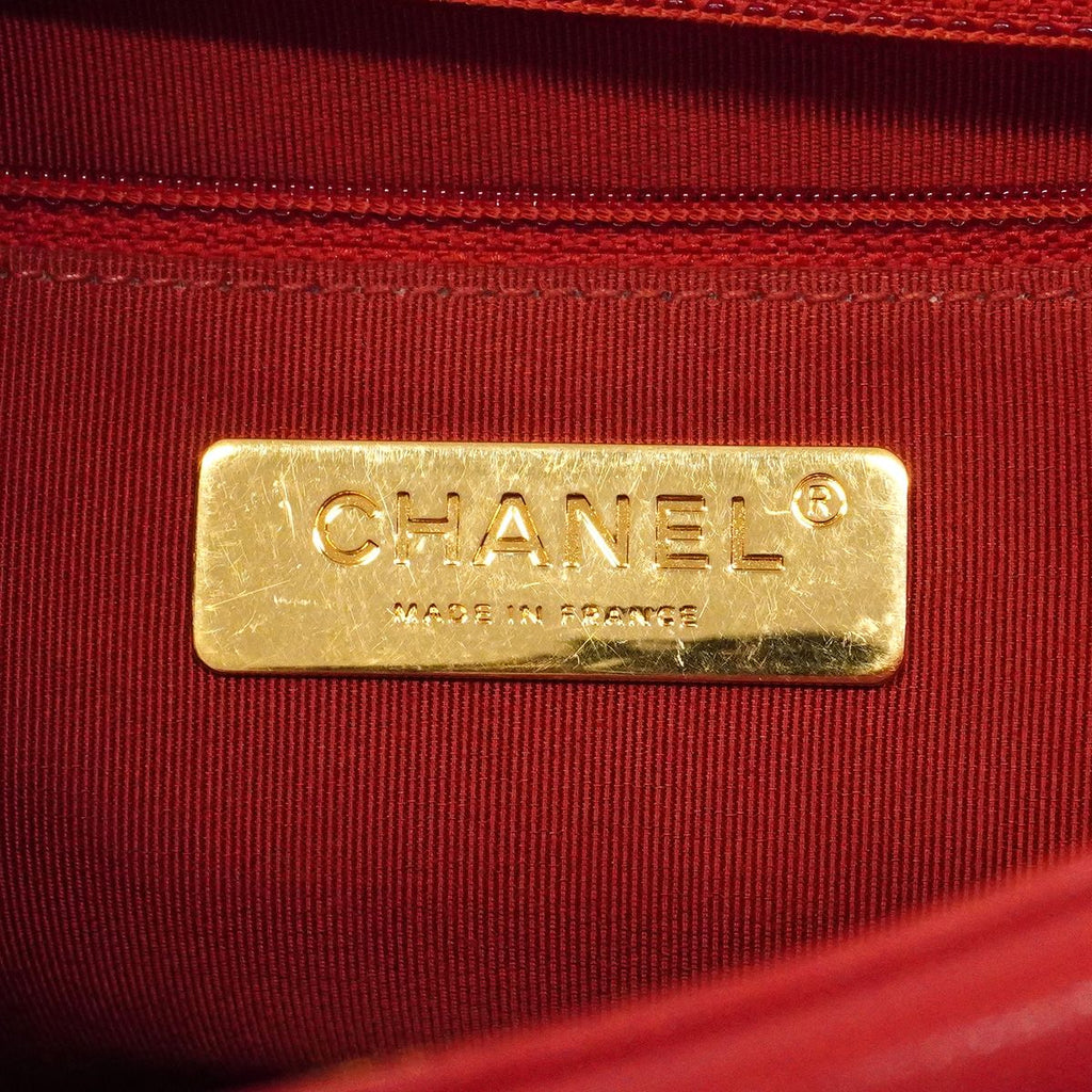 Chanel 19 Leather Red Gold 2-Way Bag — view 5