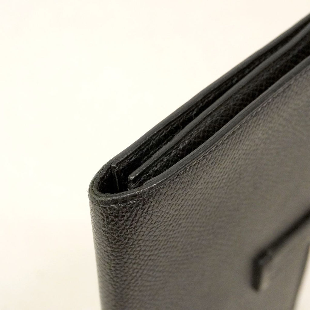 Hermes Wallet Bearn Souffle Veau Epsom Black Gold — view 6