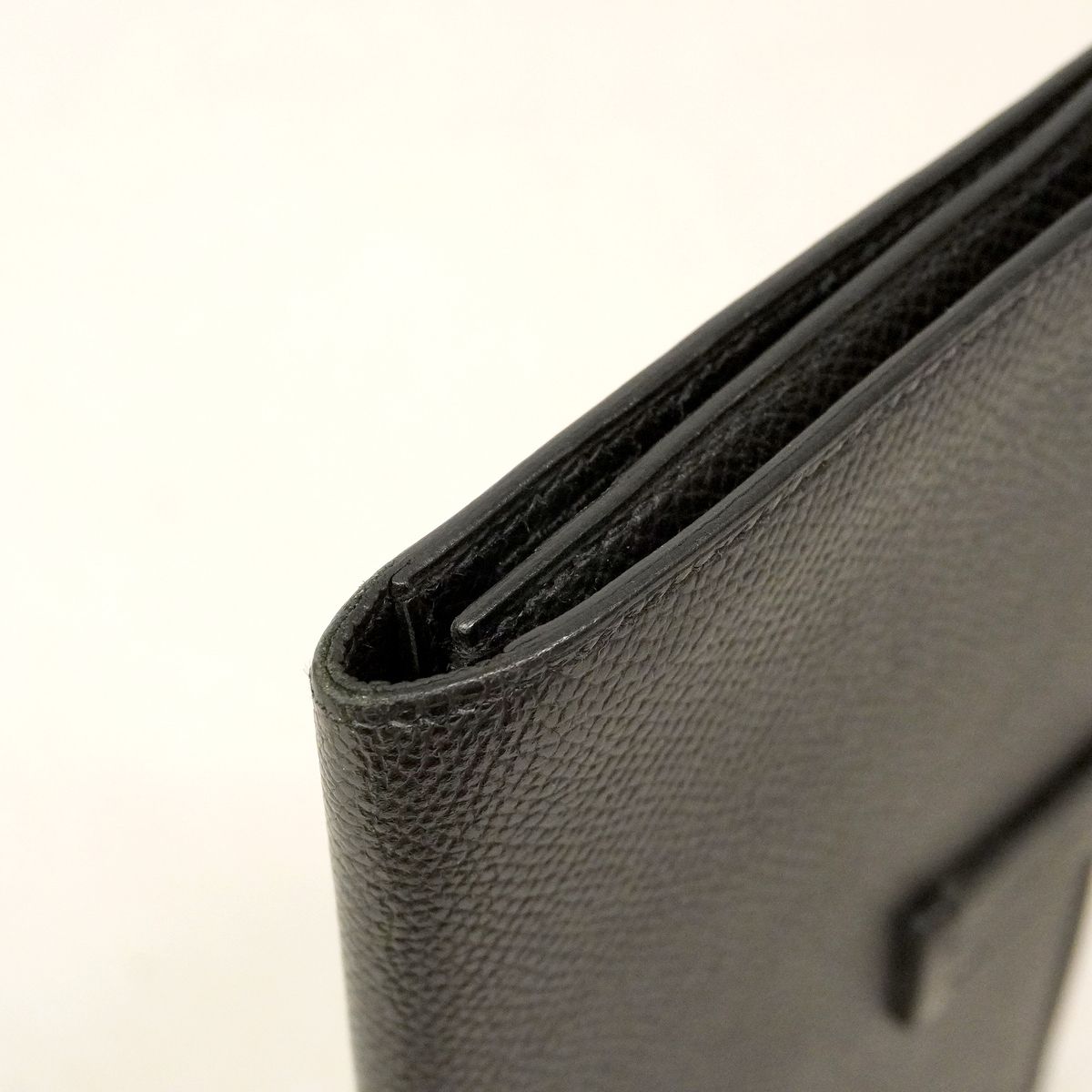 Hermes Wallet Bearn Souffle Veau Epsom Black Gold — view 6
