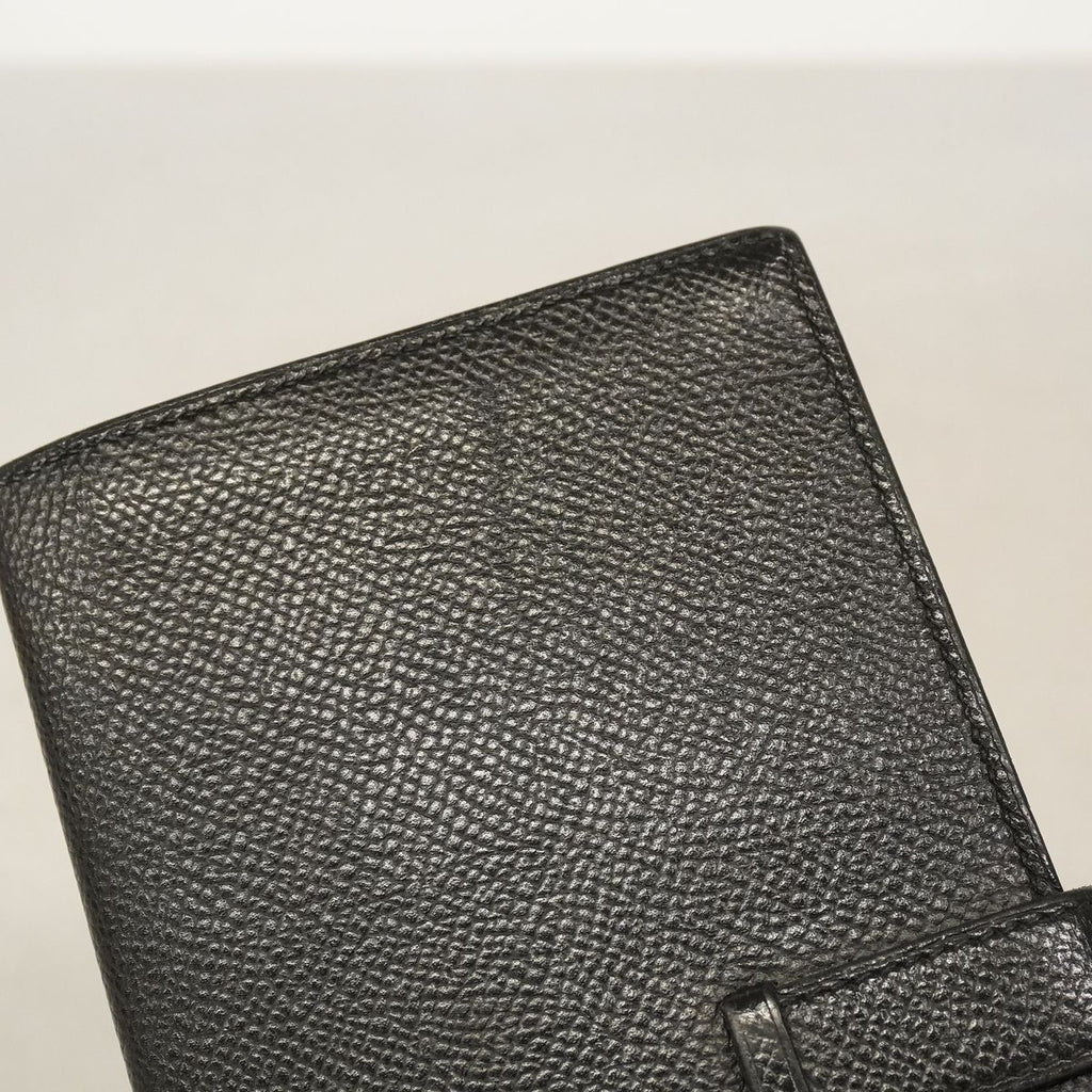 Hermes Wallet Bearn Souffle Veau Epsom Black Gold — view 7
