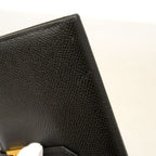 Hermes Wallet Bearn Souffle Veau Epsom Black Gold — view 8