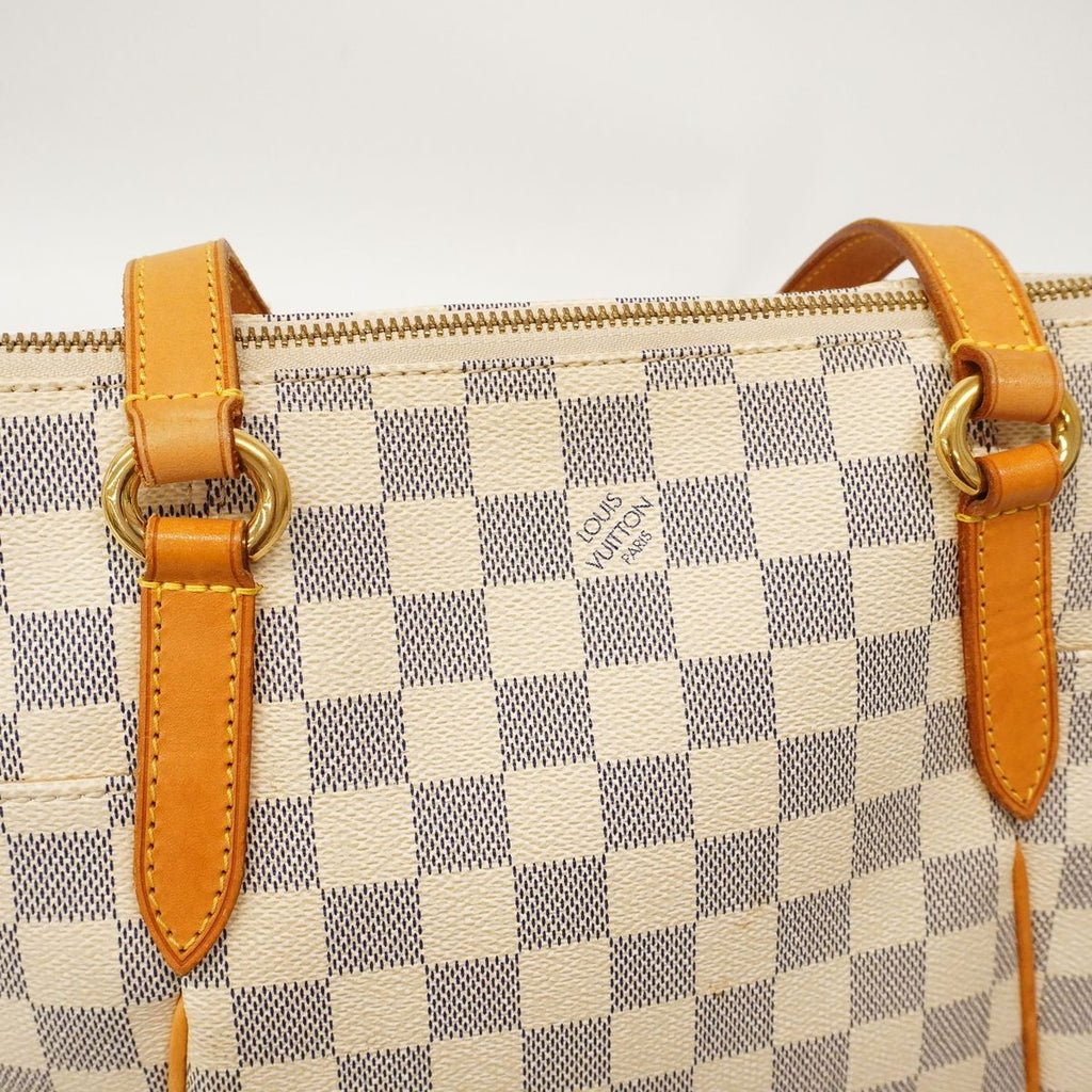 Louis Vuitton Tote Bag Damier Azur Totally PM White — view 8