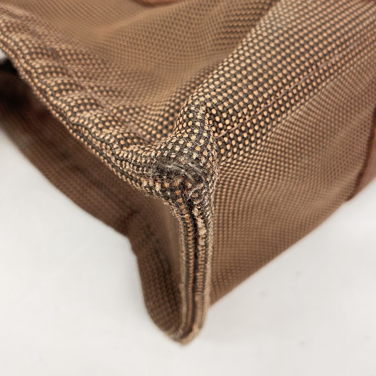 Hermes Tote Bag Her Line PM Nylon Brown Silver — view 6