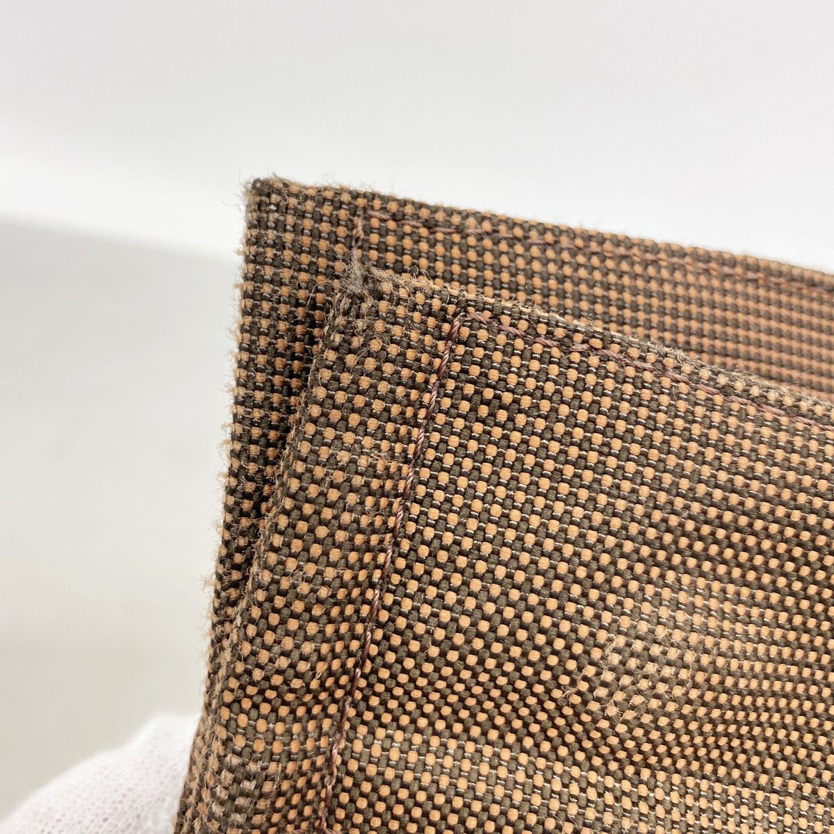Hermes Tote Bag Her Line PM Nylon Brown Silver — view 8
